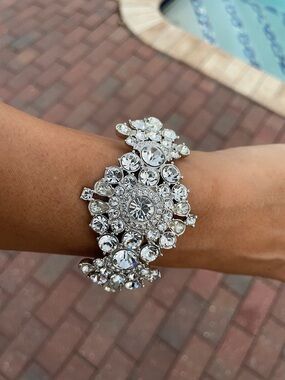 Givenchy Silver Crystal Bracelet